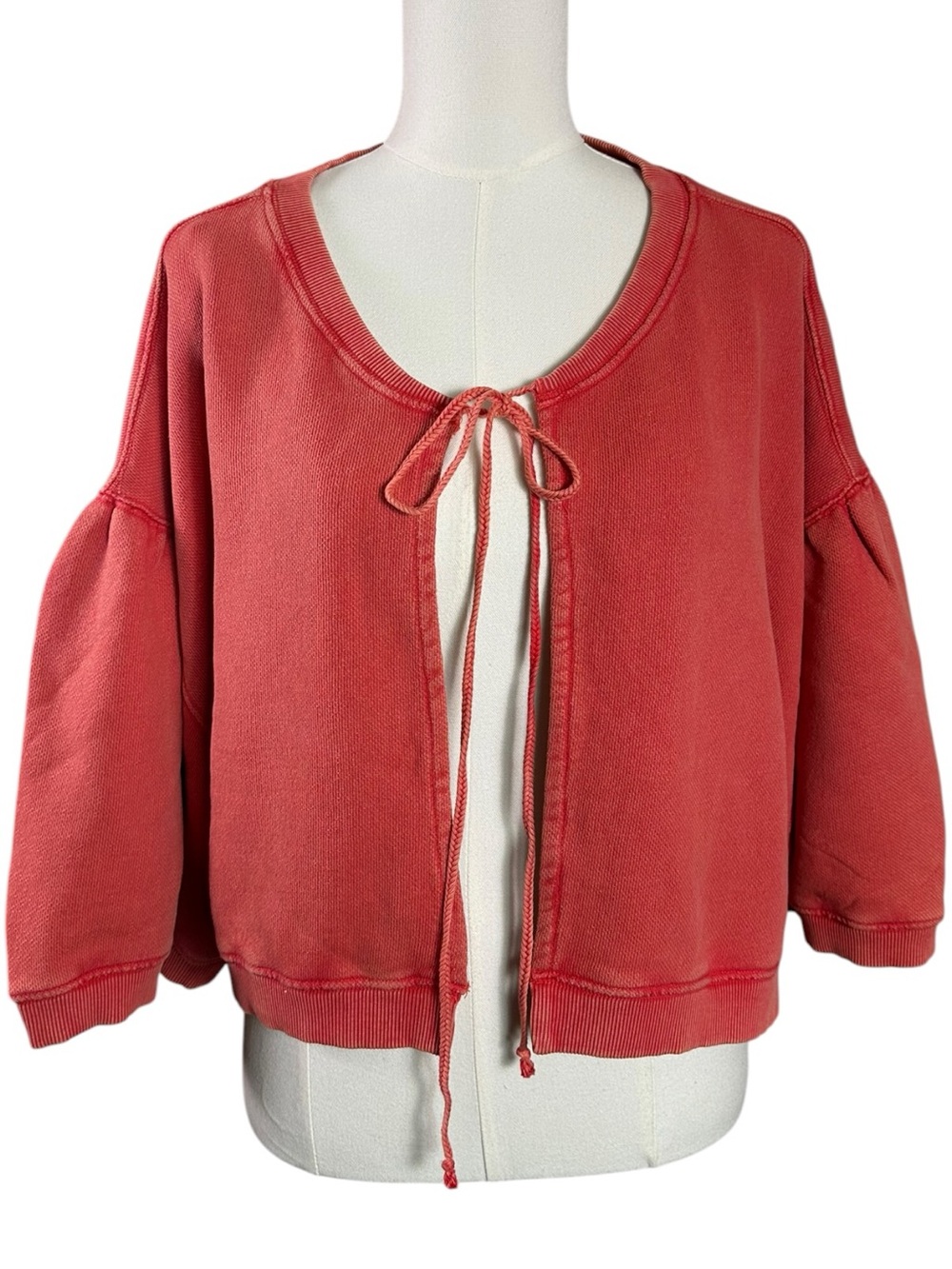 Free People Bohemian Cape Me Cozy Cardi Sweatshirt Cardigan Size XL NWT - Picture 8 of 13